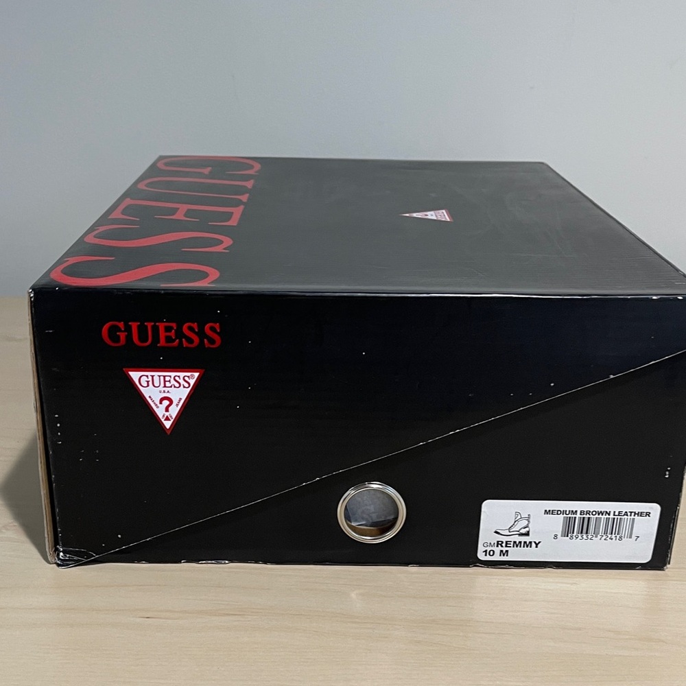 GUESS Black Shoe Box with Red Logo